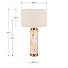 Addison stone effect ceramic tall table lamp