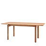 cut out image of rectangular acacia wood dining table
