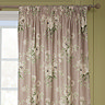 Adele Rose Pencil Pleat Curtain Close Up Image