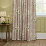 Adele Rose Pencil Pleat Curtain Close Up Image