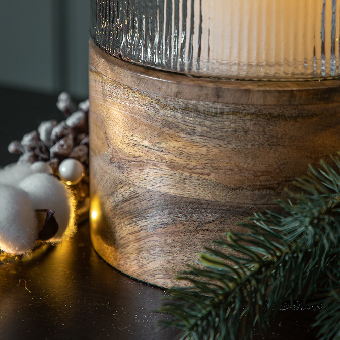 Adena Large Hurricane Lamp