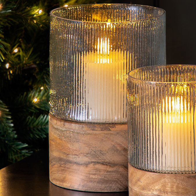 Adena Large Hurricane Lamp