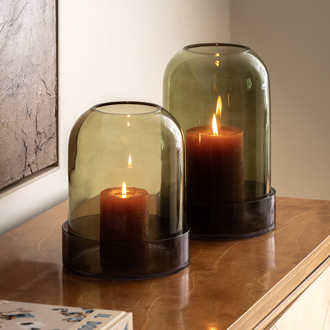 Aelia Large Smoked Candle Holder