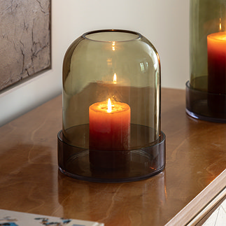 Aelia Small Smoked Candle Holder