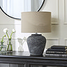 Alanya Ceramic Table Lamp - Grey main image