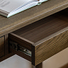 Alden 2 drawer console table walnut