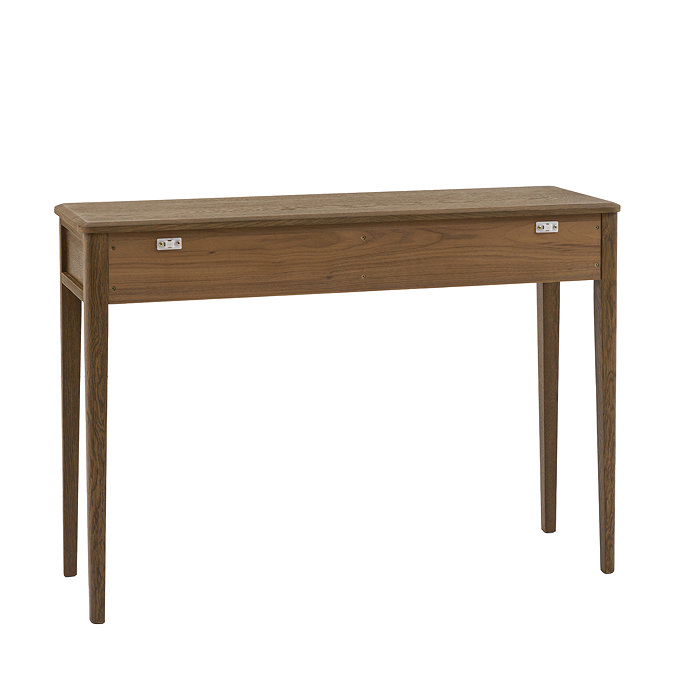 Alden 2 drawer console table walnut