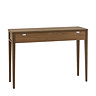 Alden 2 drawer console table walnut