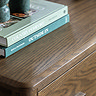 Alden 3 Drawer chest in walnut wood