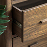 Alden 3 Drawer chest in walnut wood