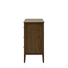 Alden 3 Drawer chest in walnut wood