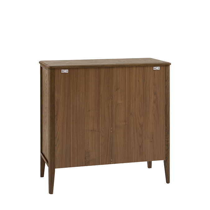 Alden 3 Drawer chest in walnut wood