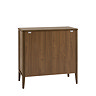 Alden 3 Drawer chest in walnut wood