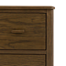 Alden 3 Drawer chest in walnut wood