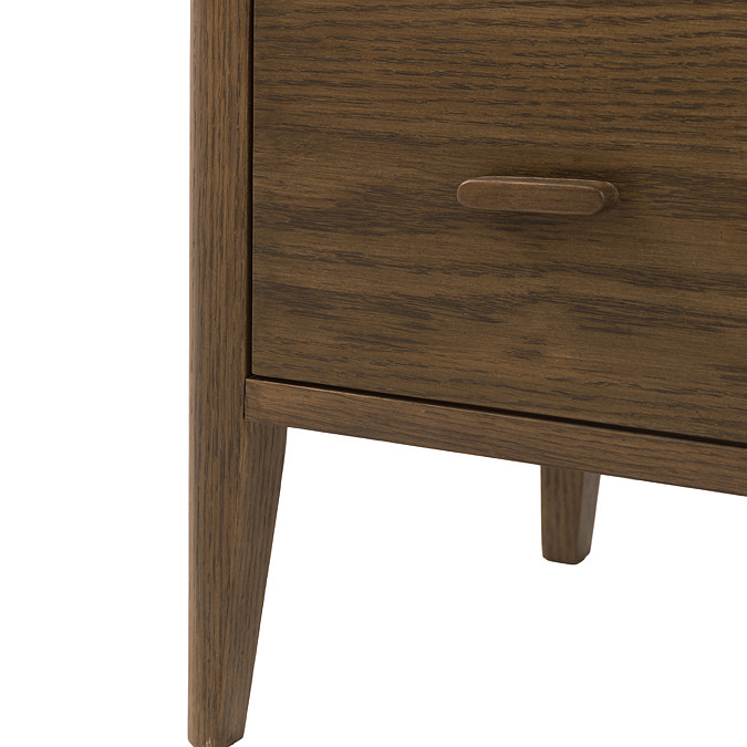 Alden 3 Drawer chest in walnut wood