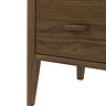 Alden 3 Drawer chest in walnut wood