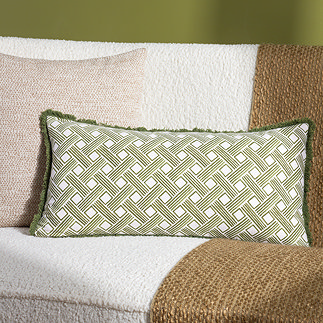 Alexa Cushion in Olive on settee image