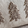 Alivia Embroidered Trees Cushion natural