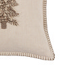Alivia Embroidered Trees Cushion natural