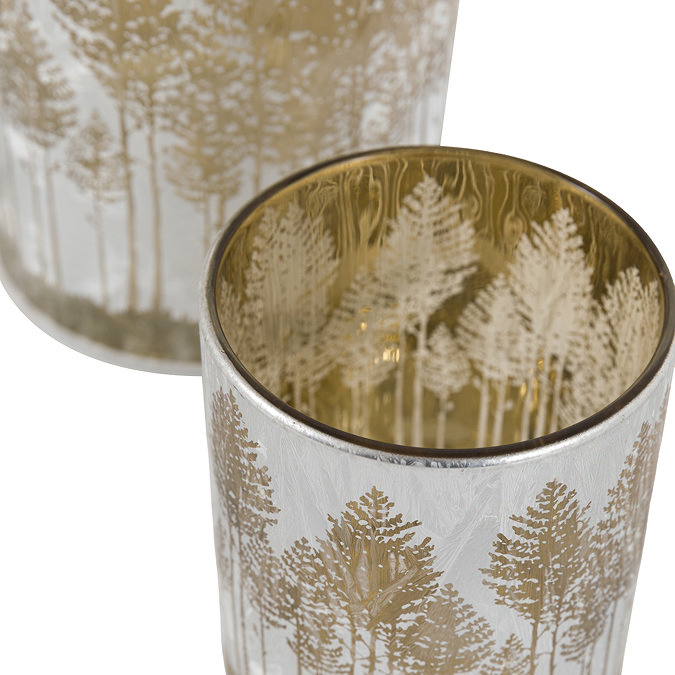 Christmas set of 3 candle Holders
