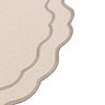 Alivia Luxury set of 4 scallop placemats set of 4