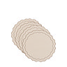 Alivia Luxury set of 4 scallop placemats set of 4