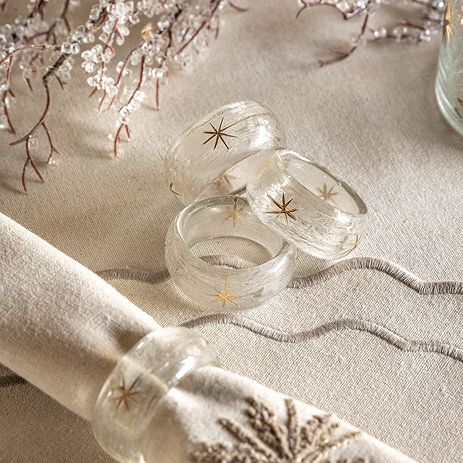 Alivia set of 4 snowflake napkins