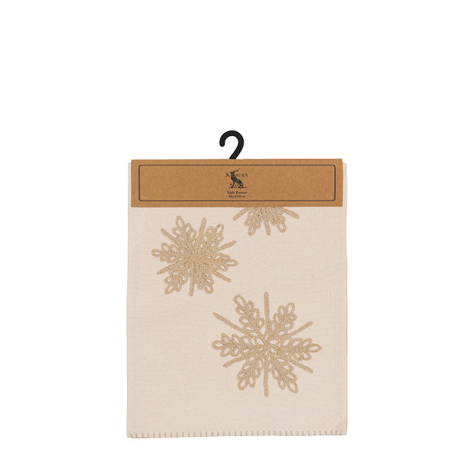 Alivia Luxury Snowflake Table runner