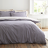 Amelie duvet cover set in blue on bed image 3