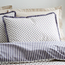 Amelie duvet cover set in blue on bed image 4