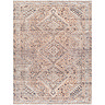 image cut out on white background of vintage boho oriental rug