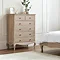 Amelie Solid Wood Chest of Drawers - Limed Oak main image