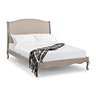 Amelie Solid Wood Upholstered Bed - Limed Oak carousel image