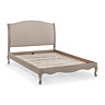 Amelie Solid Wood Upholstered Bed - Limed Oak carousel image