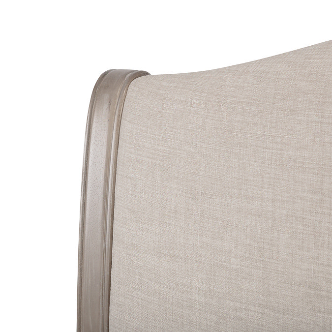 Amelie Solid Wood Upholstered Bed - Limed Oak carousel image