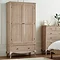 Amelie Solid Wood Wardrobe - Limed Oak main image