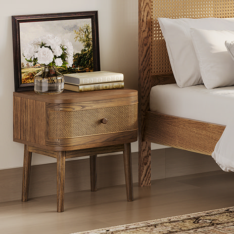 Annabelle 1 drawer bedside table image