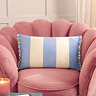 Araya blue cushion on chair image 1
