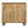 front facing cut out image of small mango effect sideboard