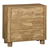 cut out image of arch mango effect 3 drawer chest