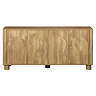 front facing cut out of arch mango four door sideboard