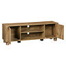 cut out image of mango effect tv unit with doors open