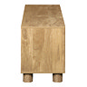 side on cut out image of arch mango effect tv unit