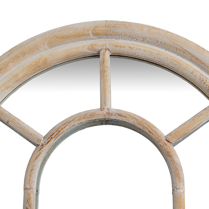 Arezzo Tall Arched Window Mirror stock image close up