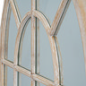 Arezzo Arched Window Mirror in Washed Wood Stock Image close up 