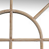 Arezzo Arched Window Mirror in Washed Wood Stock Image close up 