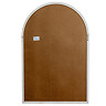 Arezzo Arched Window Mirror in Washed Wood Stock Image reverse