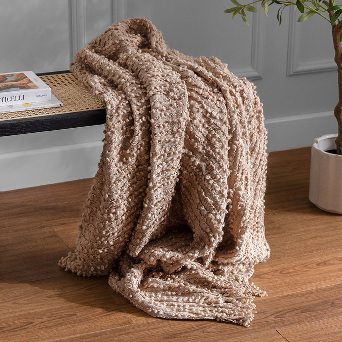 arvo plaster throw on bench image 1