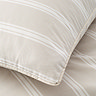 Ashford Duvet Cover Set in natural on bed close up image 6
