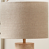 Ashton limestone cylinder lamp